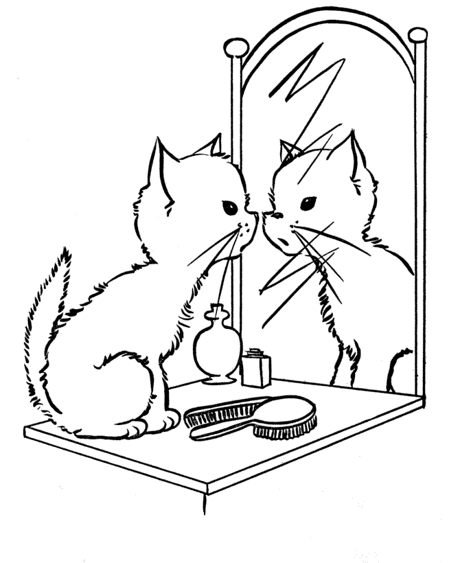 670x820 Cat Coloring Pages Online Japanese Cats Coloring Page. Bird