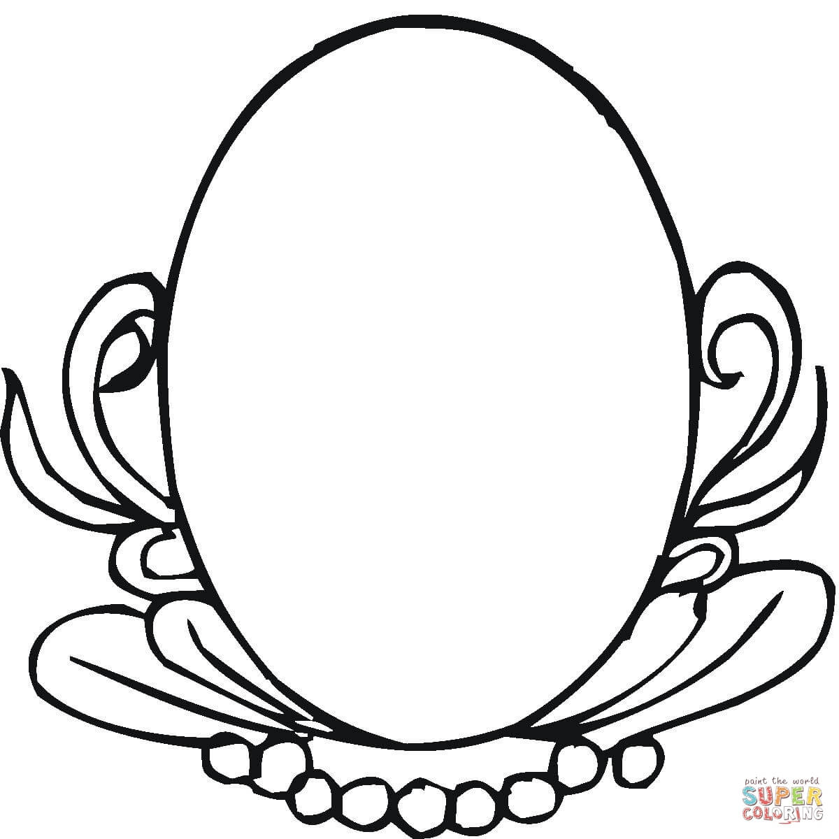 1200x1200 Oval Mirror Coloring Page Free Printable Coloring Pages