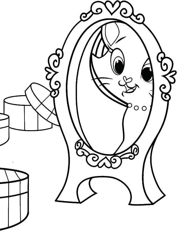 600x781 The Aristocats Coloring Pages The Found Beautiful Mirror Glass