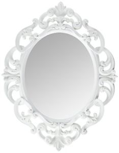 234x300 Girls Princess Wood Mirror White Wooden Frame Fancy Fairy Tale