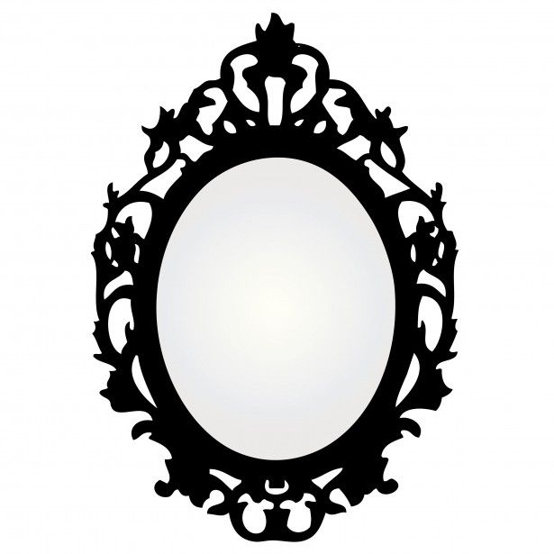 615x615 Vintage Mirror Frame Vector Window Decor Vintage