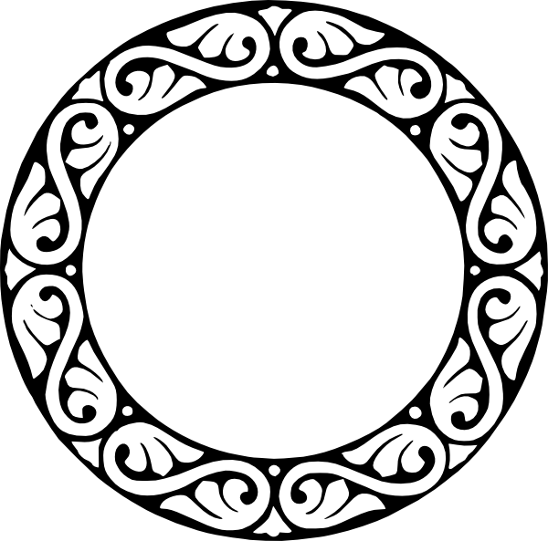 600x593 Circle Mirror Frame Clip Art