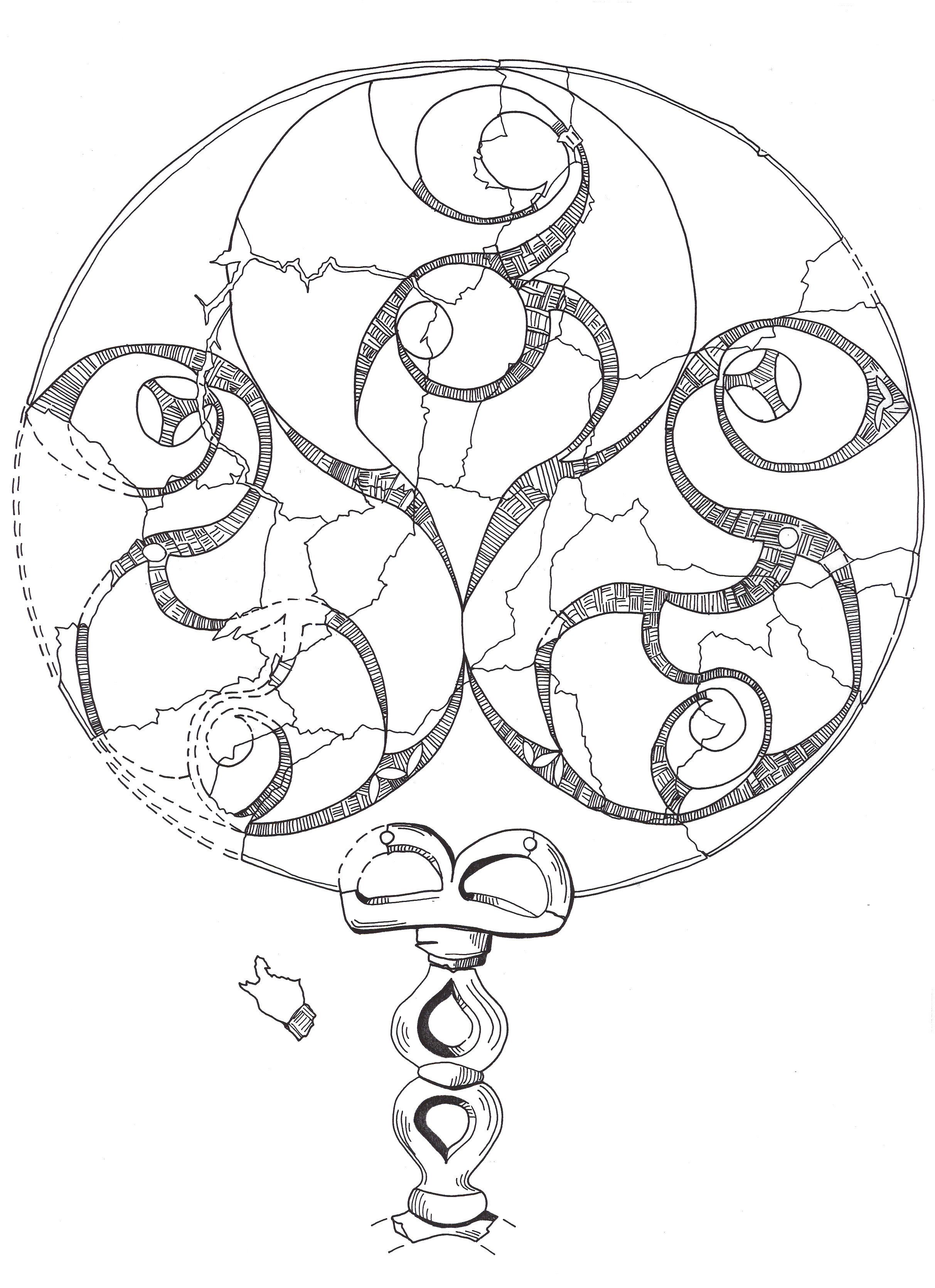 2425x3340 Bromham Mirror Drawing Art! Iron Age