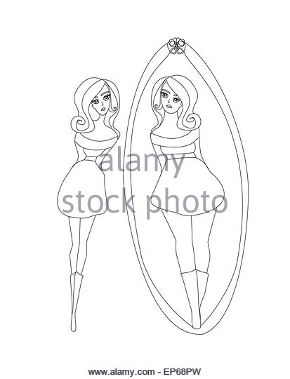 413x540 Girl Body Weight Mirror Cut Out Stock Images Amp Pictures