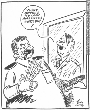 315x385 M965.199.5545 The Man In The Mirror. Drawing, Cartoon John