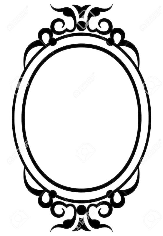 554x800 Mirror Frame Clipart