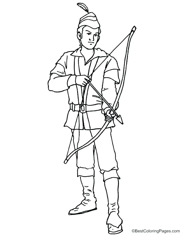 630x810 Robin Hood Coloring Pages Printable Fox And From Kids Colouring