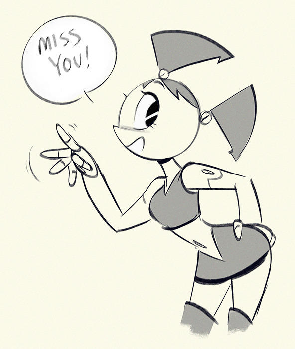 592x700 Miss You! My Life As A Teenage Robot Know Your Meme