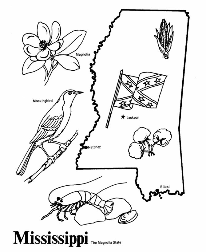670x820 Mississippi State Outline Coloring Page. I Copy The Image