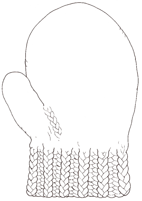 559x792 The Mitten Mural Glove Coloring Page