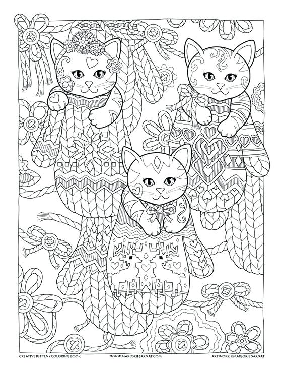 564x730 Mitten Coloring Pattern Mittens Creative Kittens Coloring Book By