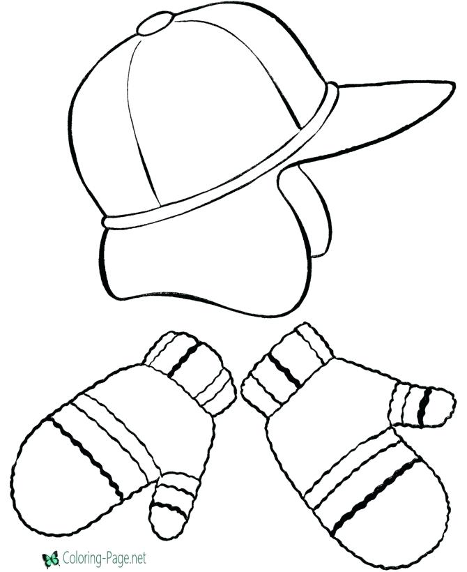 670x820 Mittens Coloring Pages Winter Coloring Pages Mittens And Hat Free