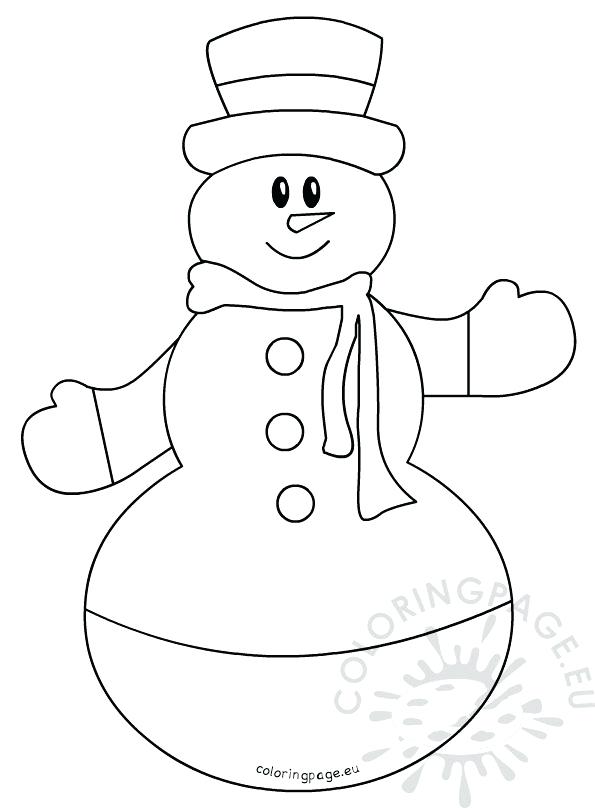 595x808 Snowman With Mittens Coloring Pages As Well As Coloring Pages