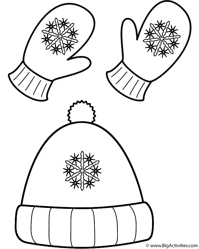 640x800 Winter Hat And Mittens