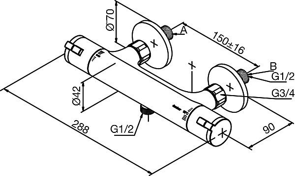 600x359 Damixa Thermixa Zero Shower Mixer