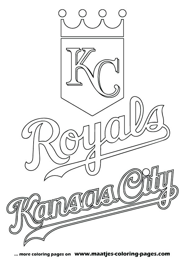 595x842 Mlb Coloring Pages City Royals Logo Coloring Page From Category