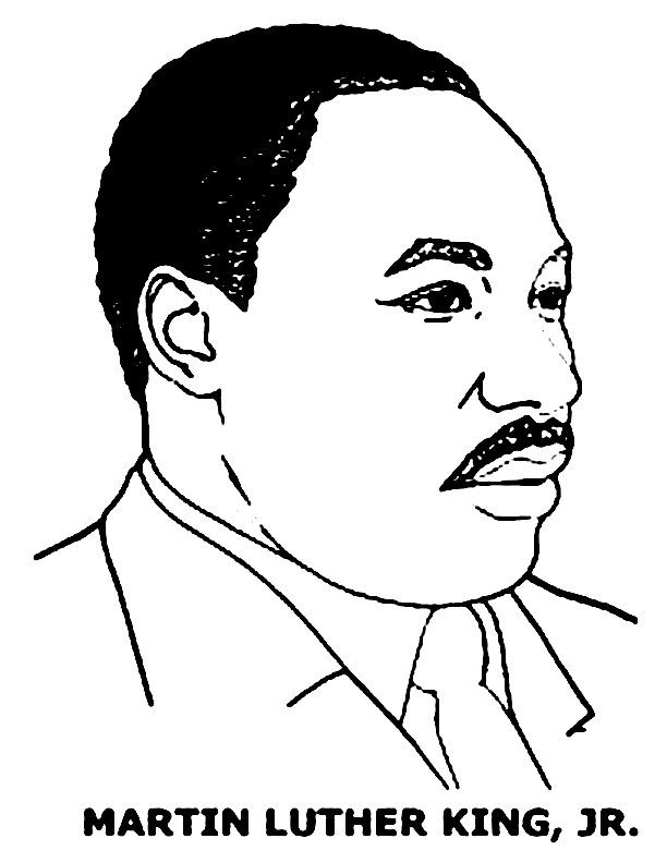 Silhouette Of Mlk Jr at GetDrawings | Free download