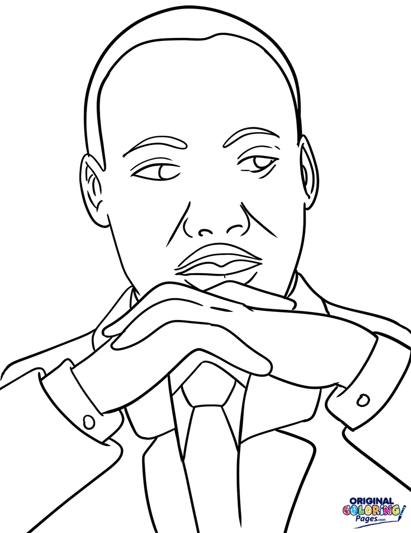 815x1056 Martin Luther King Day Coloring Page Coloring Pages Original