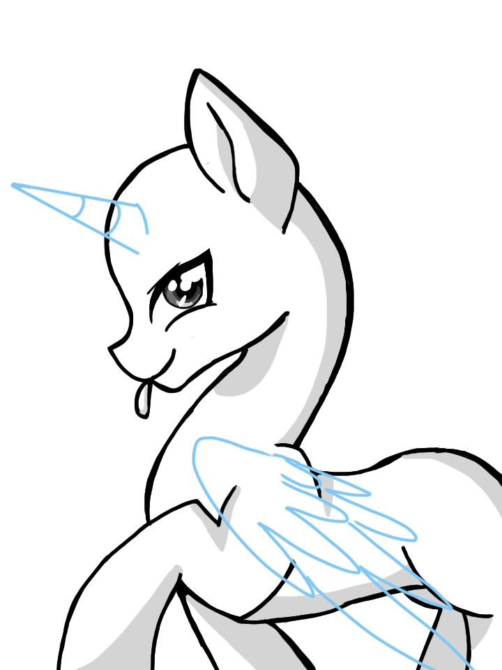 720x960 Mlp Base With Wings And Horn By Xstarrayx