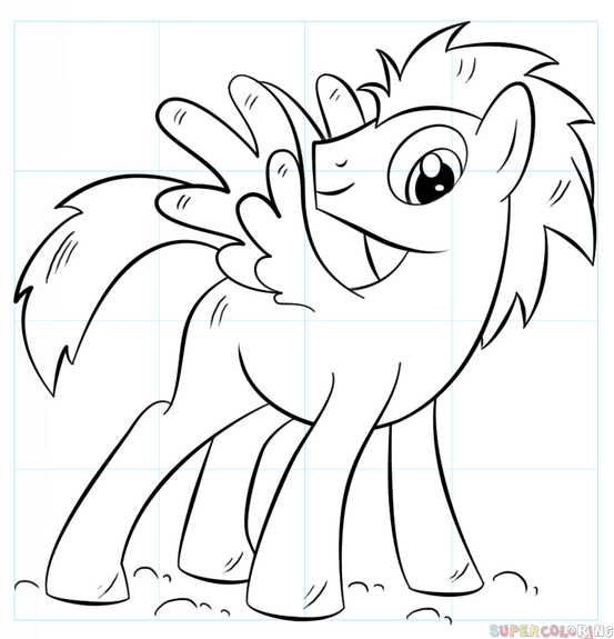 553x575 How To Draw My Little Pony Pegasus Step By Step Drawing Tutorials
