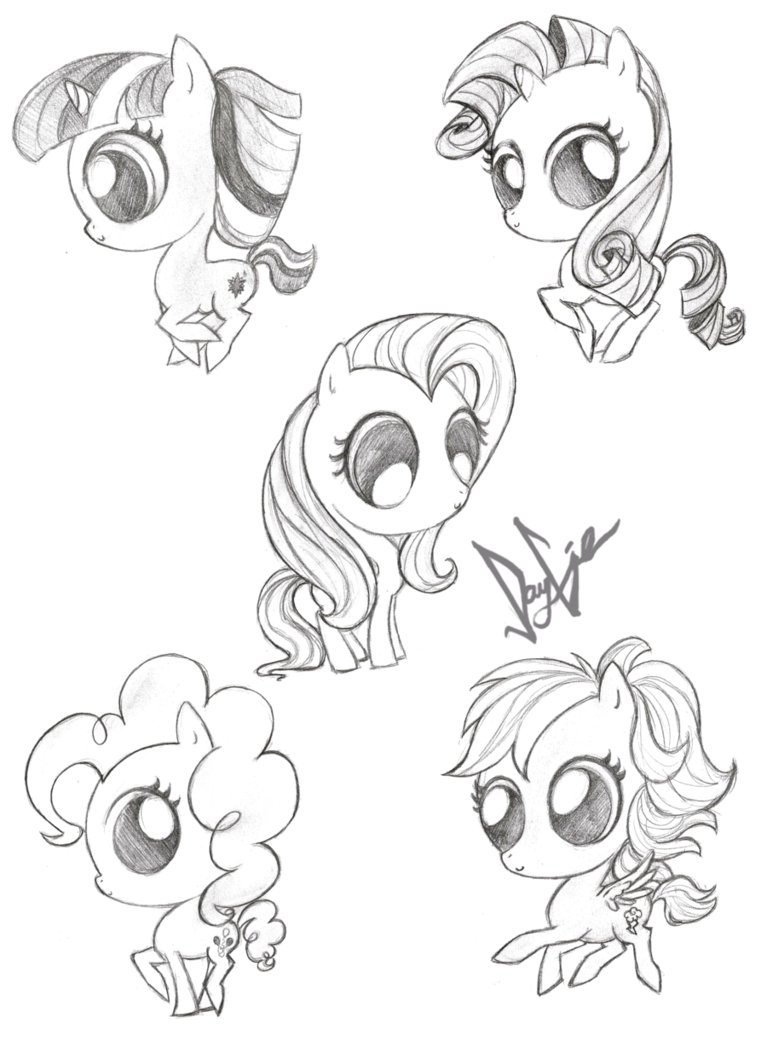 767x1041 Mlp Sketches 2 By Jaygie
