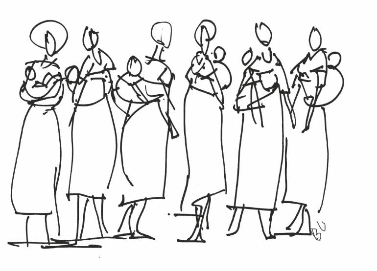 770x555 Saatchi Art Mma Nkoyos Drawing By Bob Usoroh