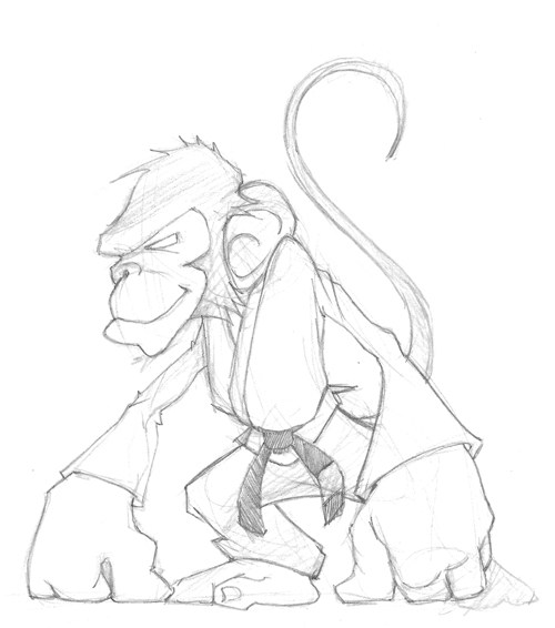 500x566 The Funky Monkey Mma Radio Logo