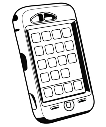 425x510 Cell Phones Coloring Pages Add Numbers In Boxes For Number