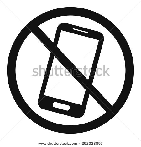 450x470 No Cell Phone Clipart Black And White