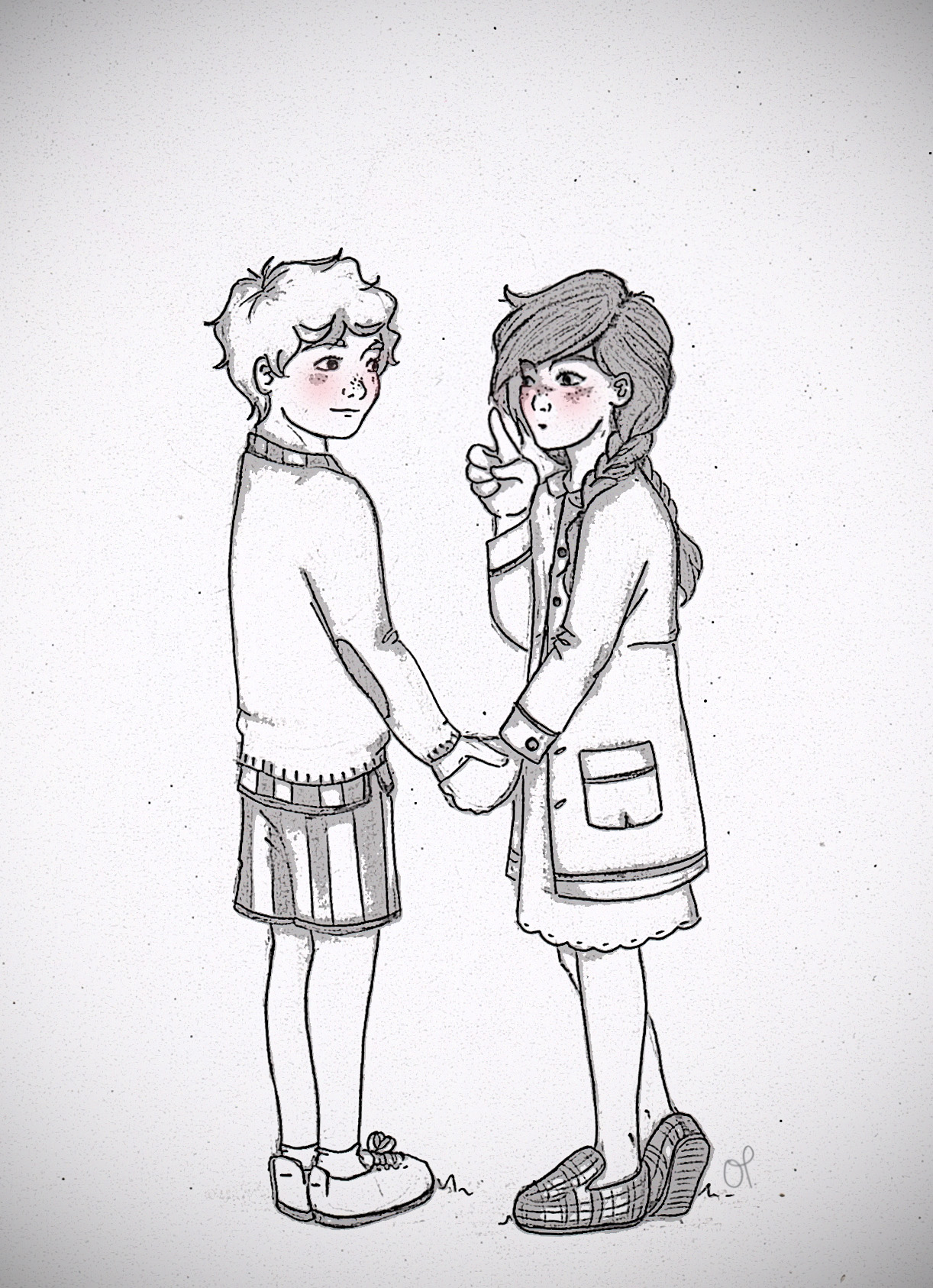 1222x1686 Drawing Of Girl And Boy Tumblr Young Everlark Tumblr. Drawings