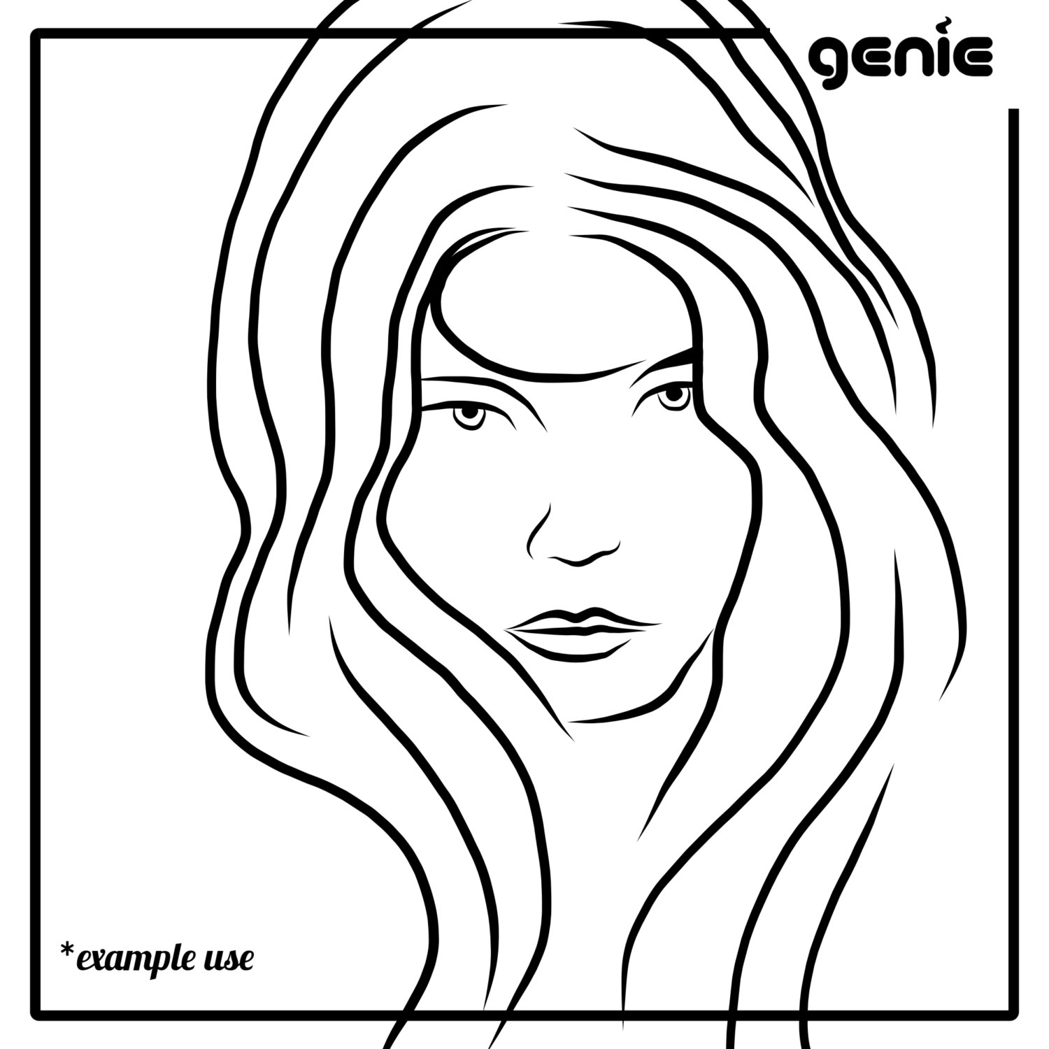 1500x1500 Fashion Women Model Faces Vector Graphic Illustration Hand Drawn