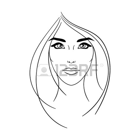 450x450 42,184 Female Model Face Stock Vector Illustration And Royalty