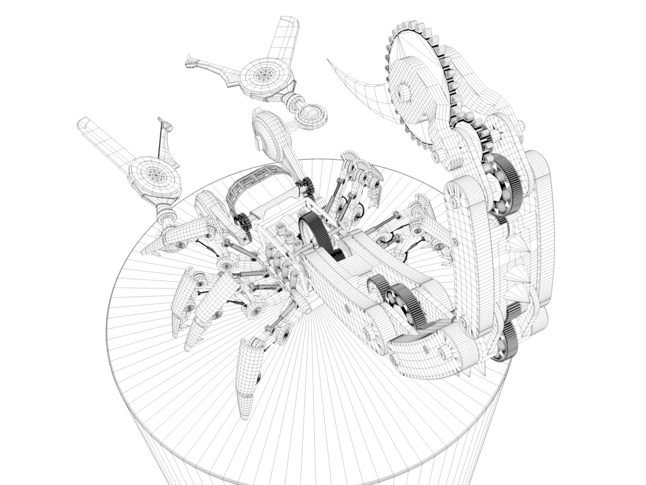 1280x960 Mechanical Scorpion 3d Model 3d Modeling 3d Illustration 3d Design