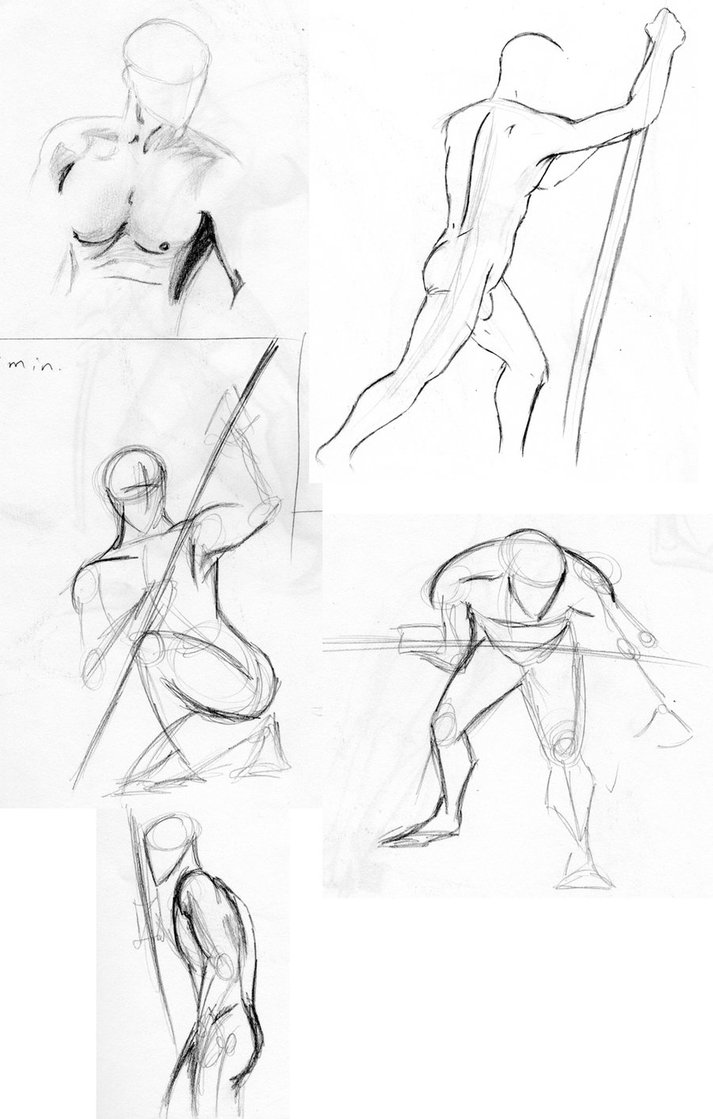 713x1119 Life Drawing Models 5 By Sargassosart