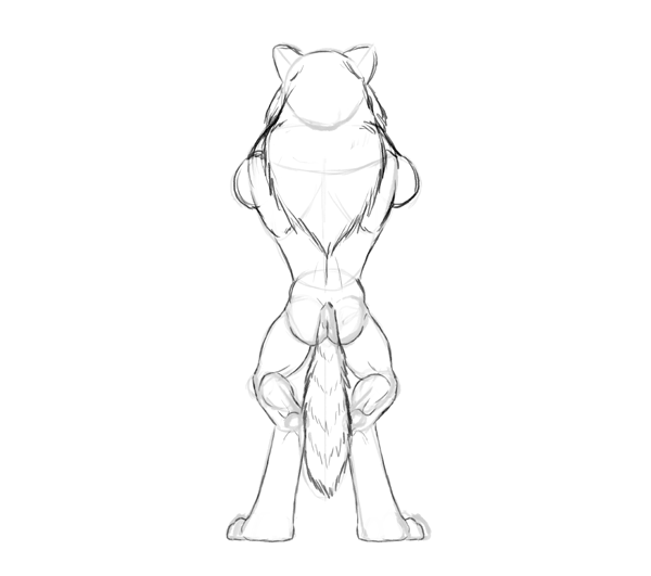 600x531 Design And Draw A Model Sheet Of A Werewolf Warrior