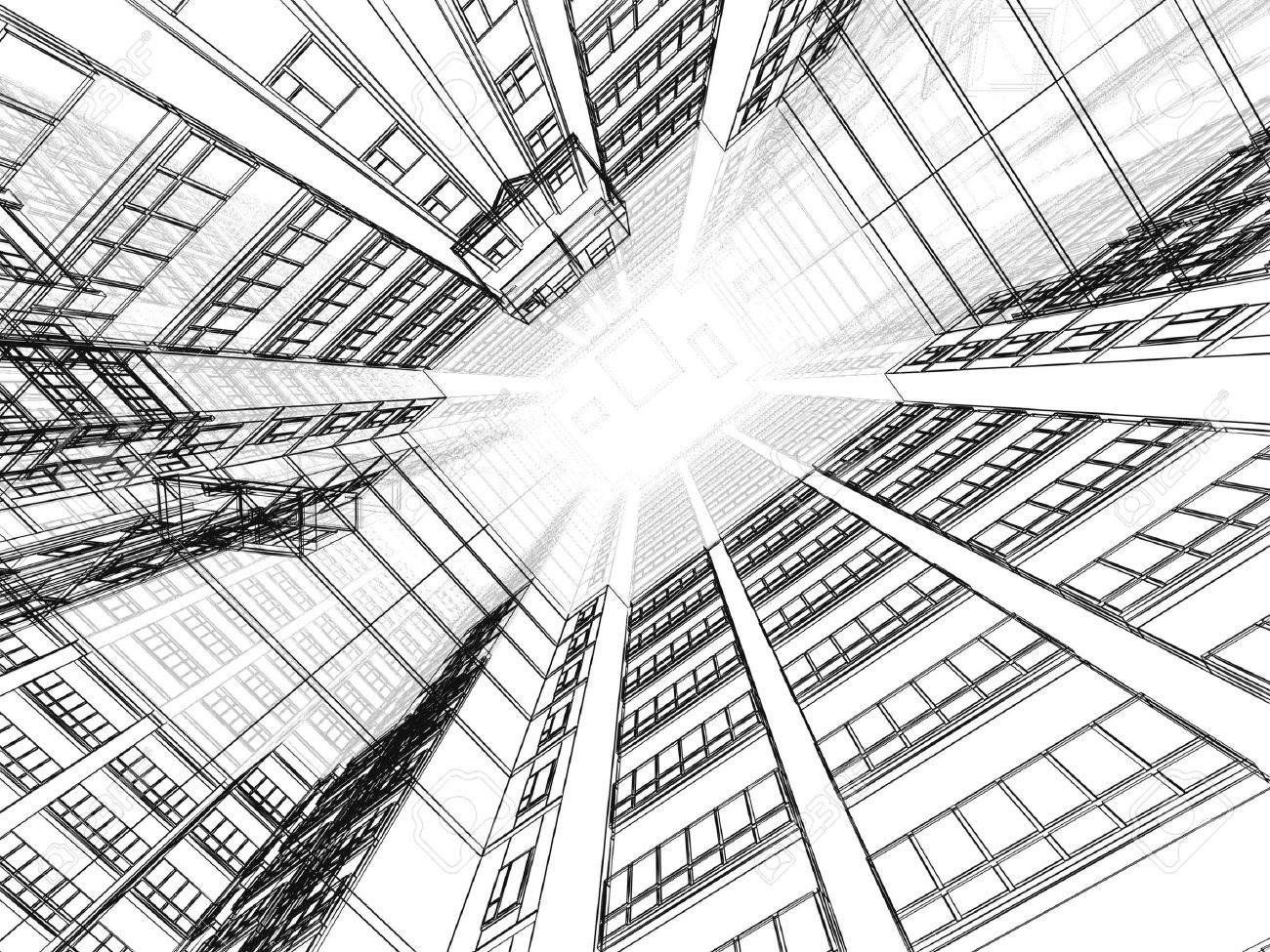 1300x975 Abstract Architectural 3d Construction. Concept