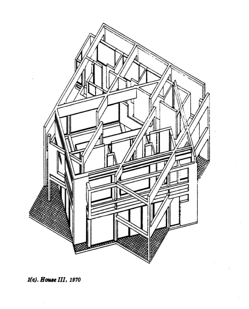 821x1017 Peter Eisenman. House Iii. Drawing