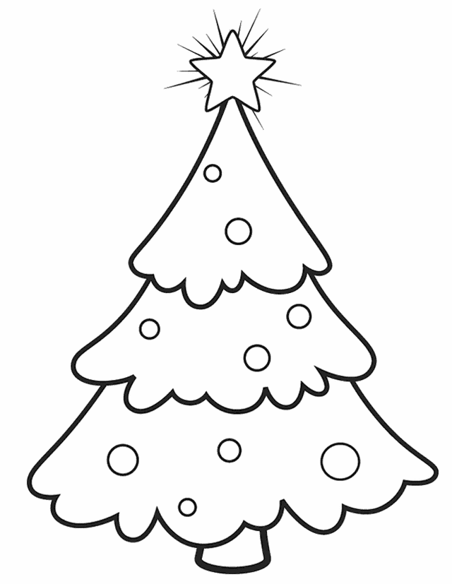 640x827 Easy Christmas Tree Coloring Sheets Christmas Owl Coloring Sheets