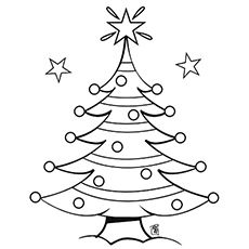 230x230 Top 20 Free Printable Christmas Tree Coloring Pages Online