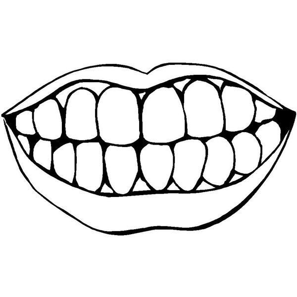 600x600 Best Photos Of Printable Mouth With Teeth