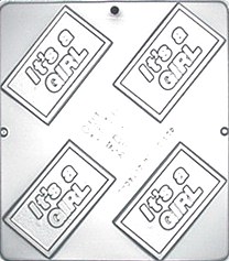 208x237 It's A Girl Soap Mold,