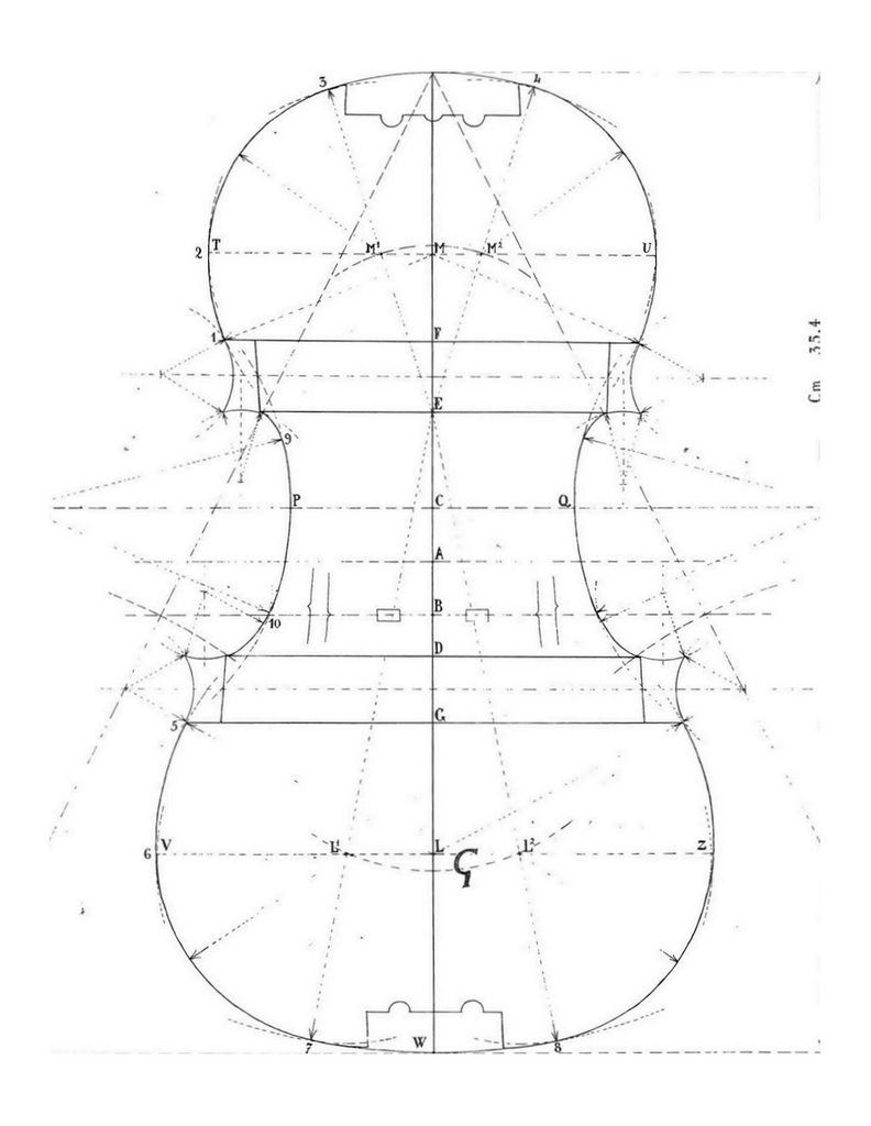 792x1024 Stradivari G Mold Construction, Instruments And Guitars