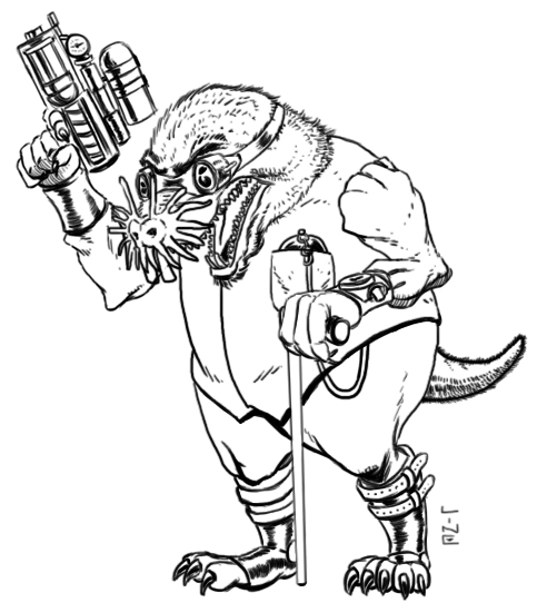 483x542 05 09 2012 Daily Draw Mole Man By Linedetail