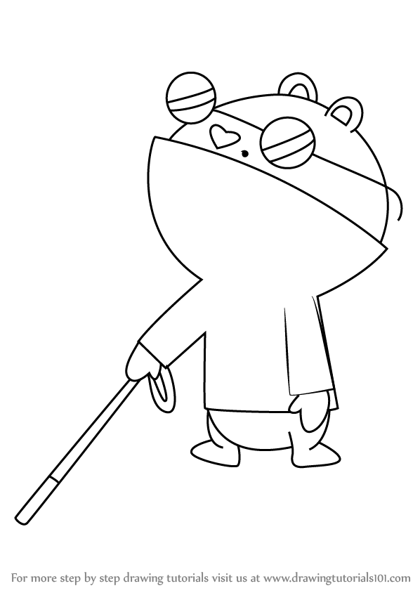 598x844 Learn How To Draw The Mole From Happy Tree Friends (Happy Tree