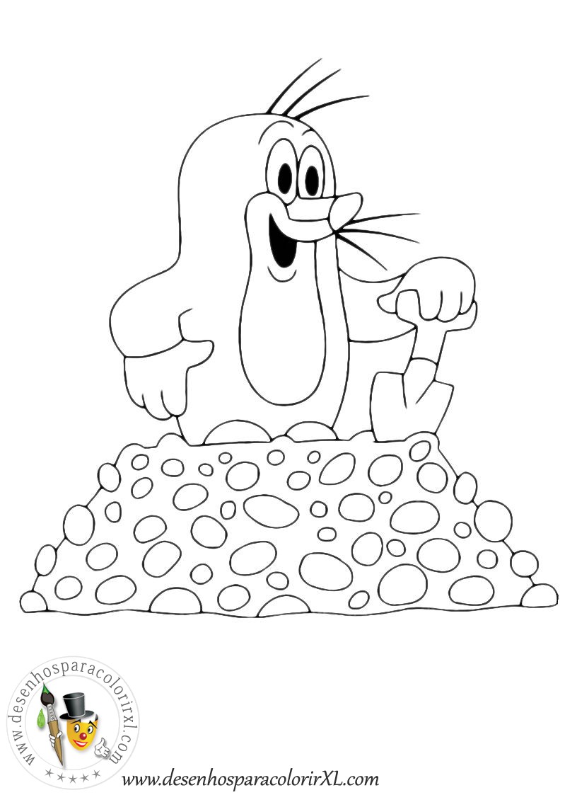 816x1123 How To Draw Krtek (The Mole) Zdenek Miler Zdenek Miler