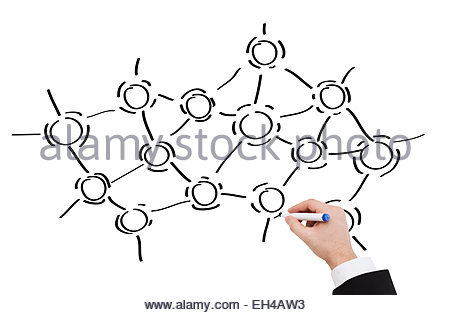 450x315 Close Up Of Businessman Drawing Molecules Stock Photo 72605056