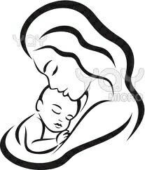 207x243 Tender Moment Mother Holding Child Drawing