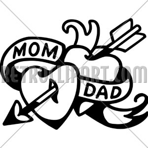 300x300 Mom And Dad Tattoo,
