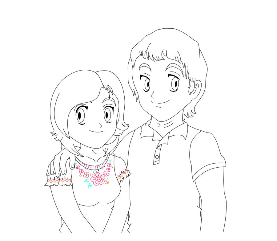 900x782 Eemom + Dad Lineart. By Drag0n Mistr3ss