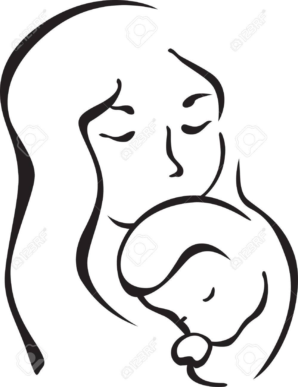 999x1300 Pictures Mother And Child Sketch,